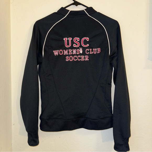 Nike Black Zip up USC Women's Soccer Club Jacket - Picture 3 of 5